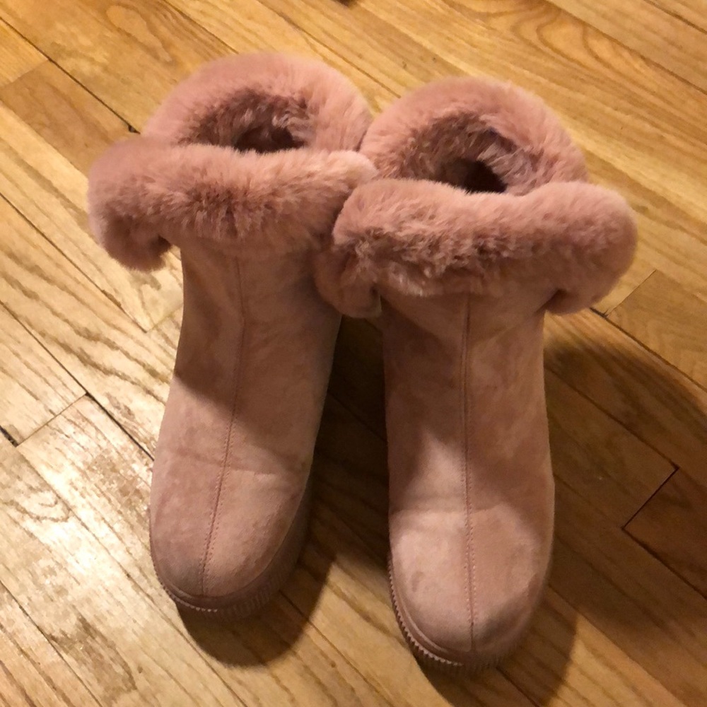 Pink boots